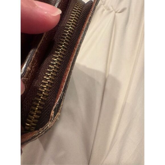 Vintage Louis Vuitton Classic Monogram Porte Papier Zippe Bifold Wallet & Insert - Picture 13 of 14
